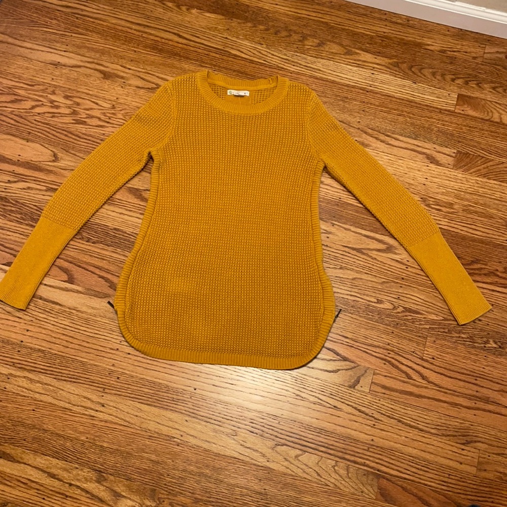 Mustard yellow sweater brand akini